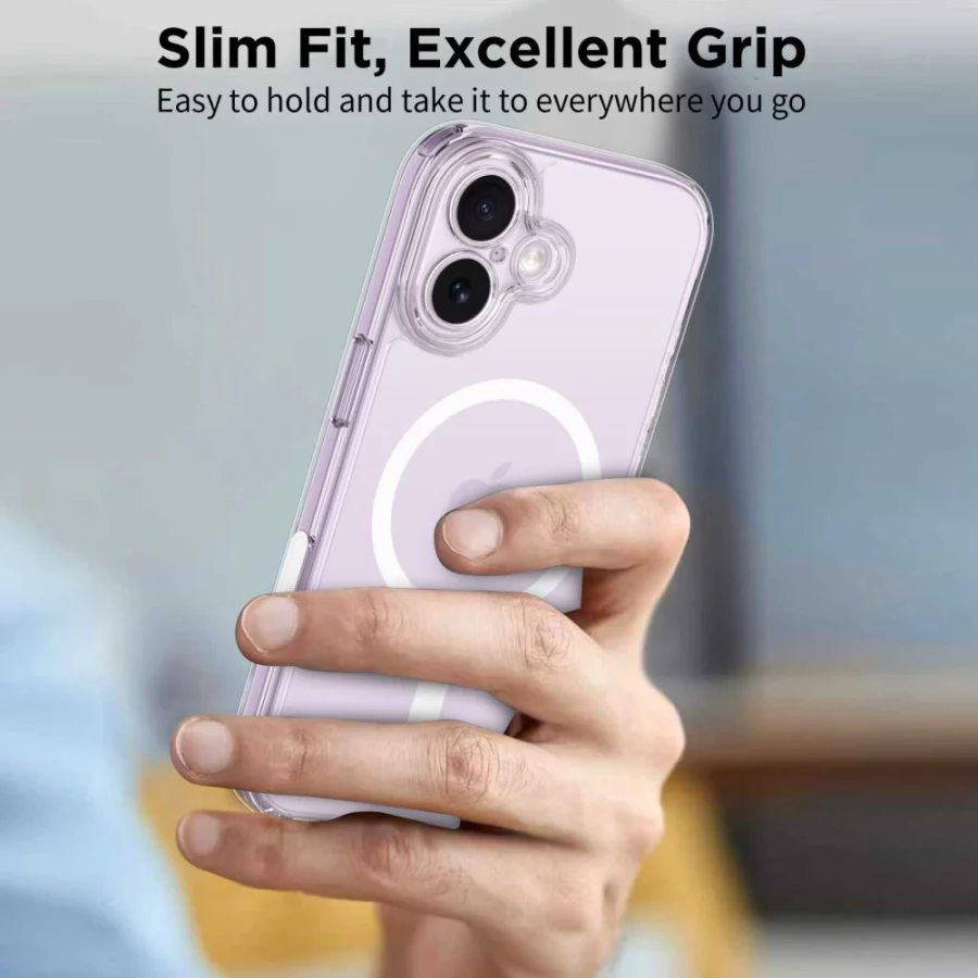 Etui Tech-Protect Magpeak Magsafe CC na iPhone 17 - przezroczyste