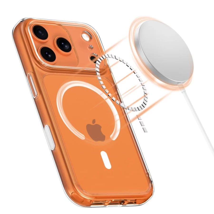 Etui Tech-Protect Magpeak Magsafe CC na iPhone 17 Pro - przezroczyste
