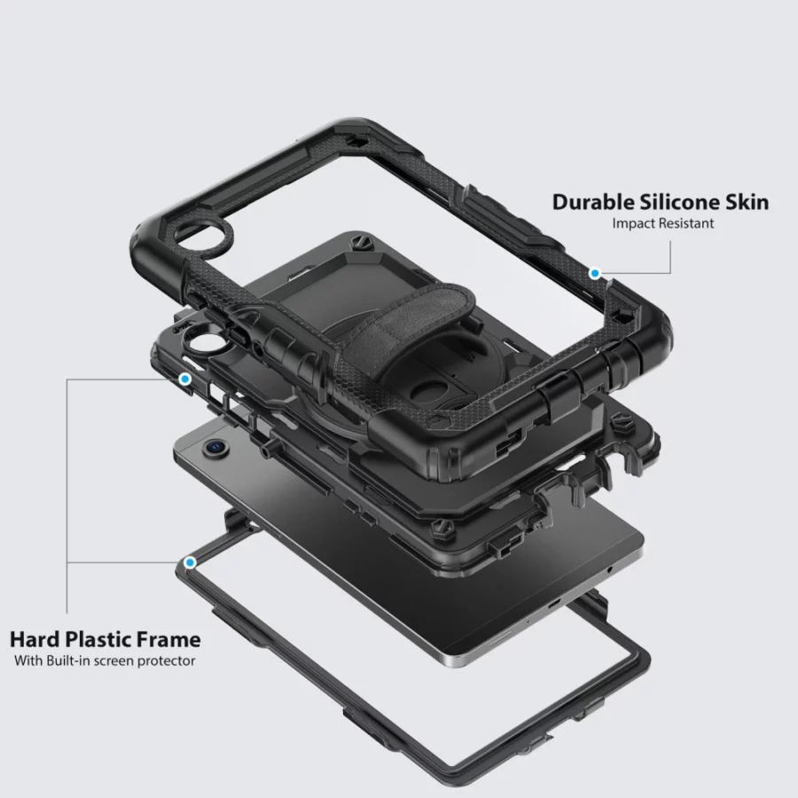 Etui Tech-Protect Solid na Samsung Galaxy Tab A9 / A11 8.7 X110 / X115 / X133 / X135 - czarne