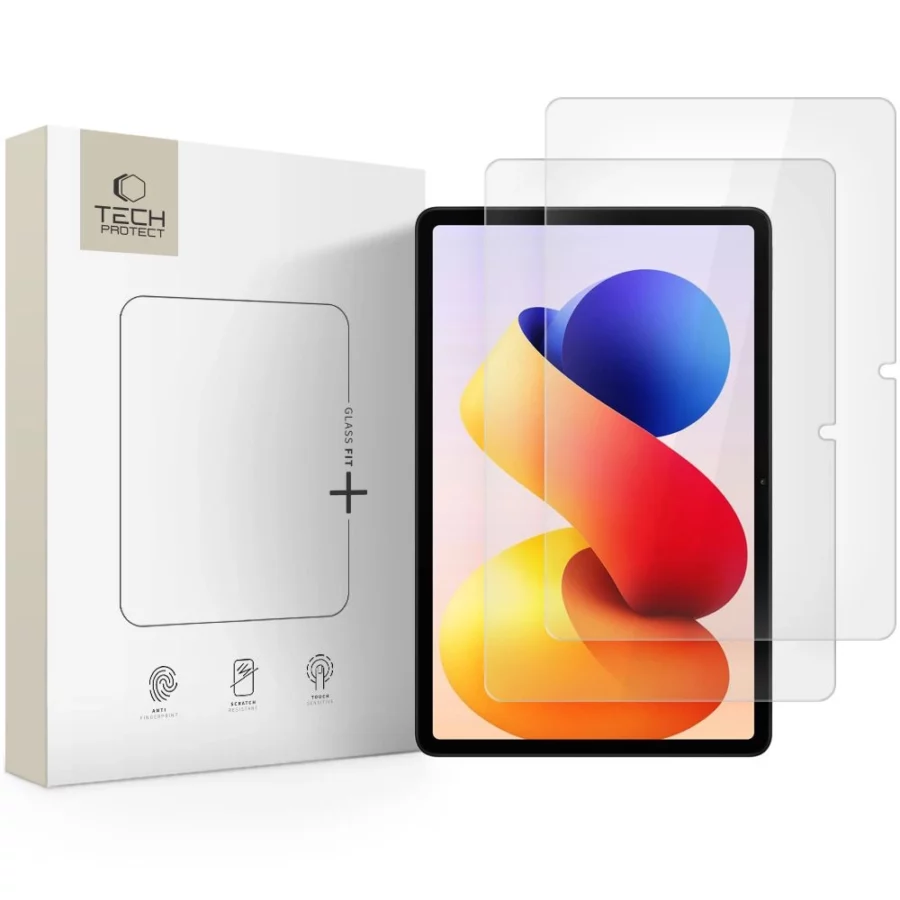 Szkło hartowane Tech-Protect Glass Fit+2-pack na Xiaomi Redmi Pad Pro / 2 Pro 12.1 - przezroczyste