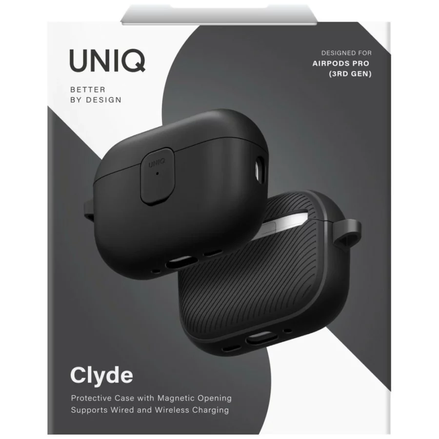 Etui UNIQ Clyde na AirPods Pro 3 - czarno-szare