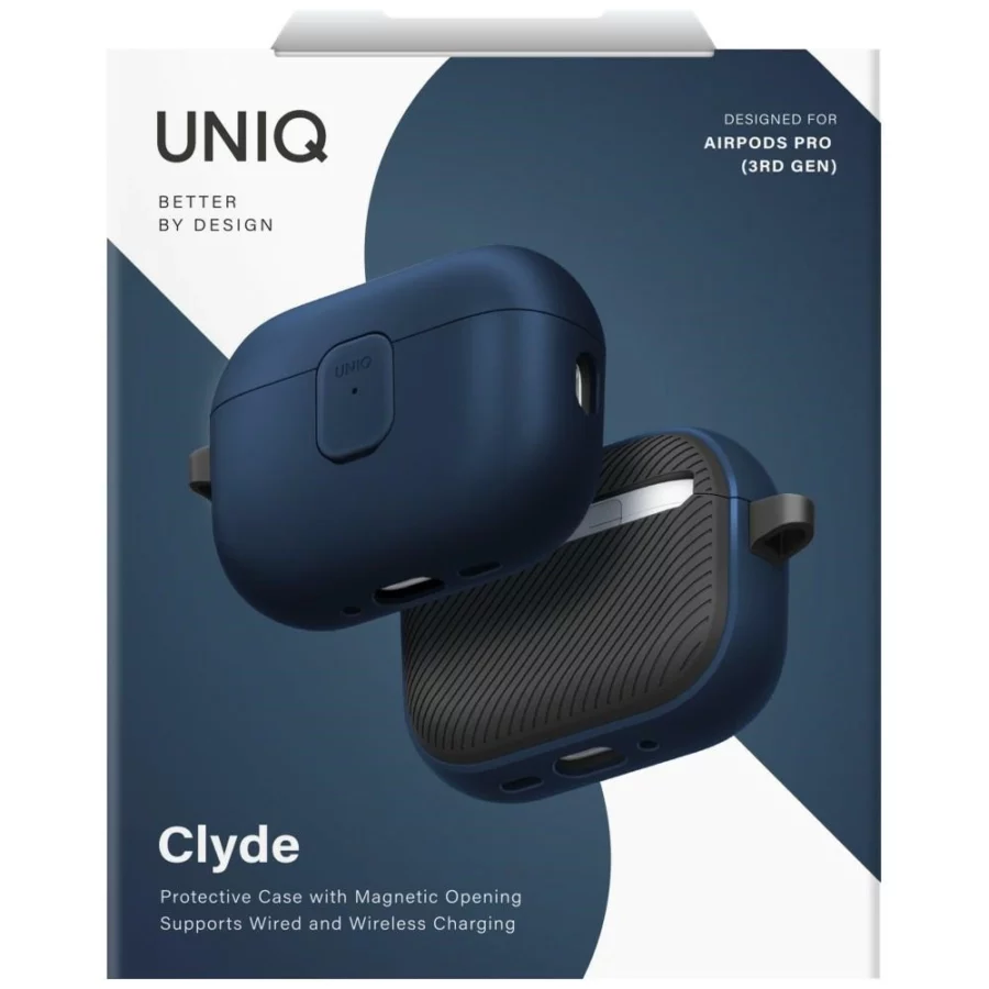 Etui UNIQ Clyde na AirPods Pro 3 gen - niebiesko-szare