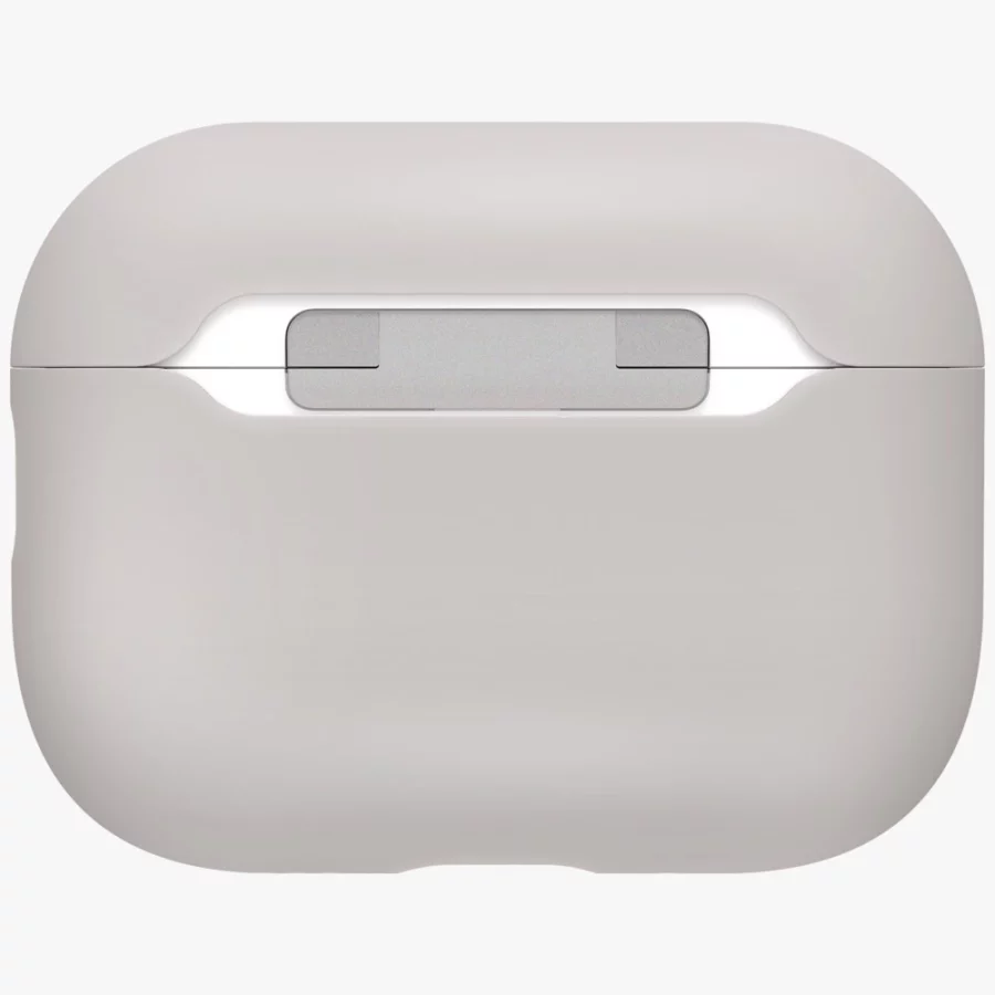 Etui UNIQ Lino Silicone na AirPods Pro - beżowe