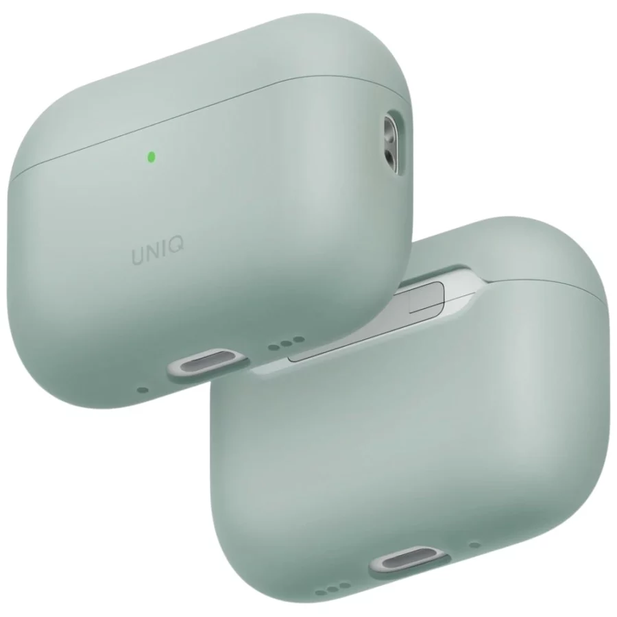 Etui UNIQ Lino Silicone na AirPods Pro 3 - zielone