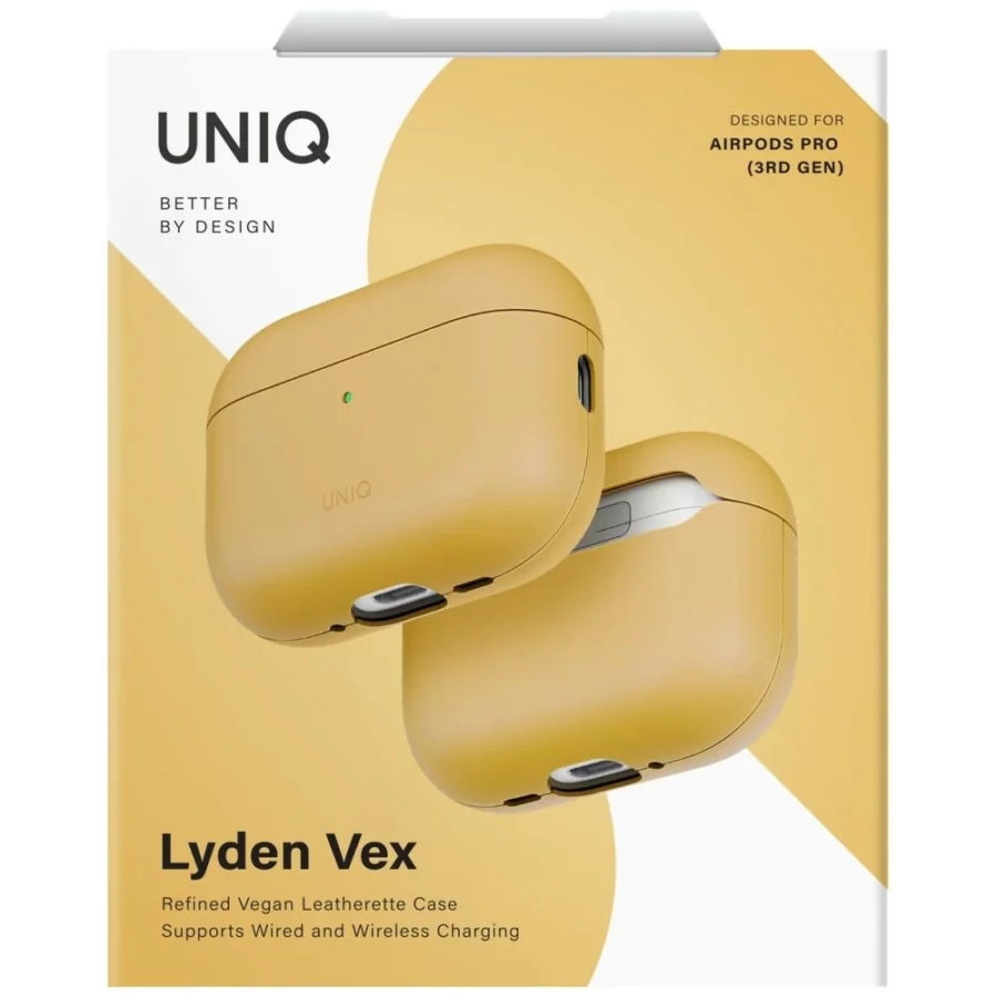Etui UNIQ Lyden Vex na AirPods Pro 3 - żółte