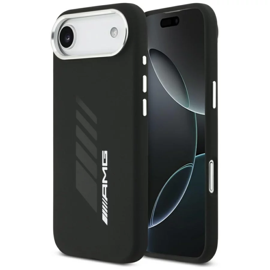Etui AMG Silicone Oversize Rhombs MagSafe na iPhone Air - czarne