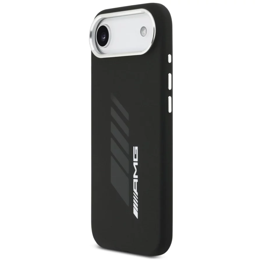 Etui AMG Silicone Oversize Rhombs MagSafe na iPhone Air - czarne