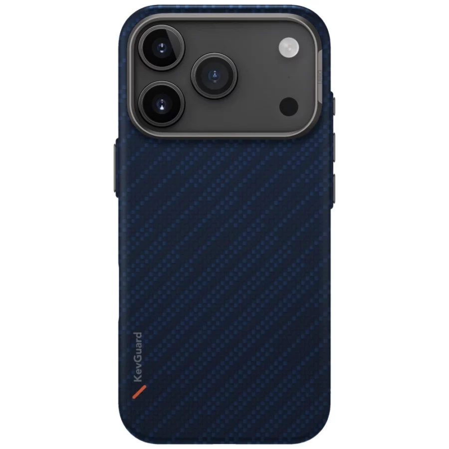 Etui UNIQ Keva EDGE Magclick Charging na iPhone 17 Pro - niebieskie