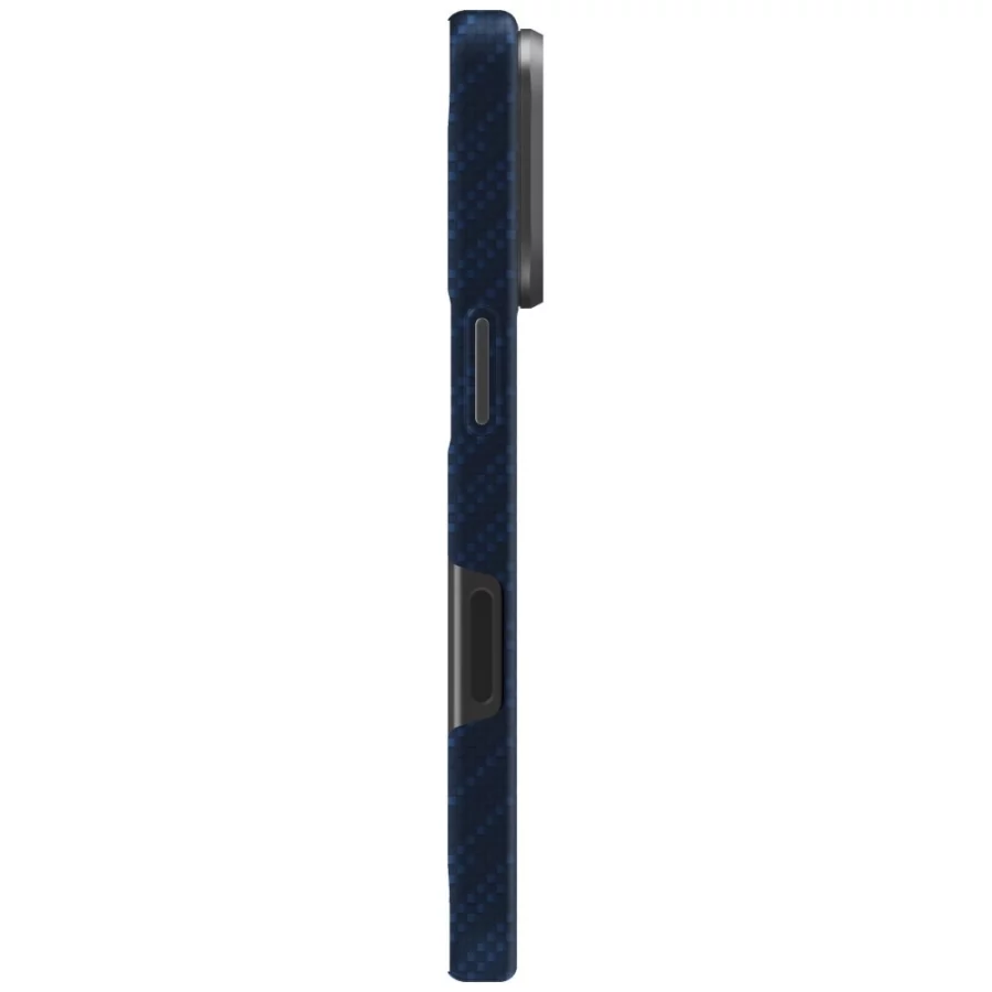 Etui UNIQ Keva EDGE Magclick Charging na iPhone 17 Pro - niebieskie