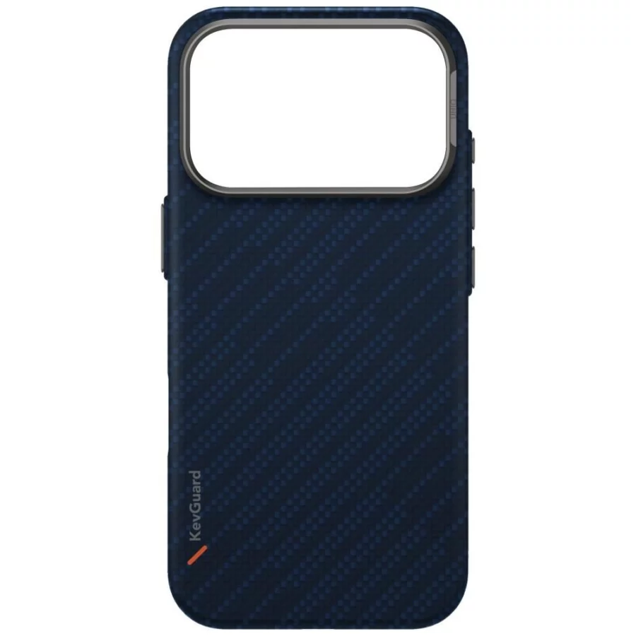 Etui UNIQ Keva EDGE Magclick Charging na iPhone 17 Pro - niebieskie