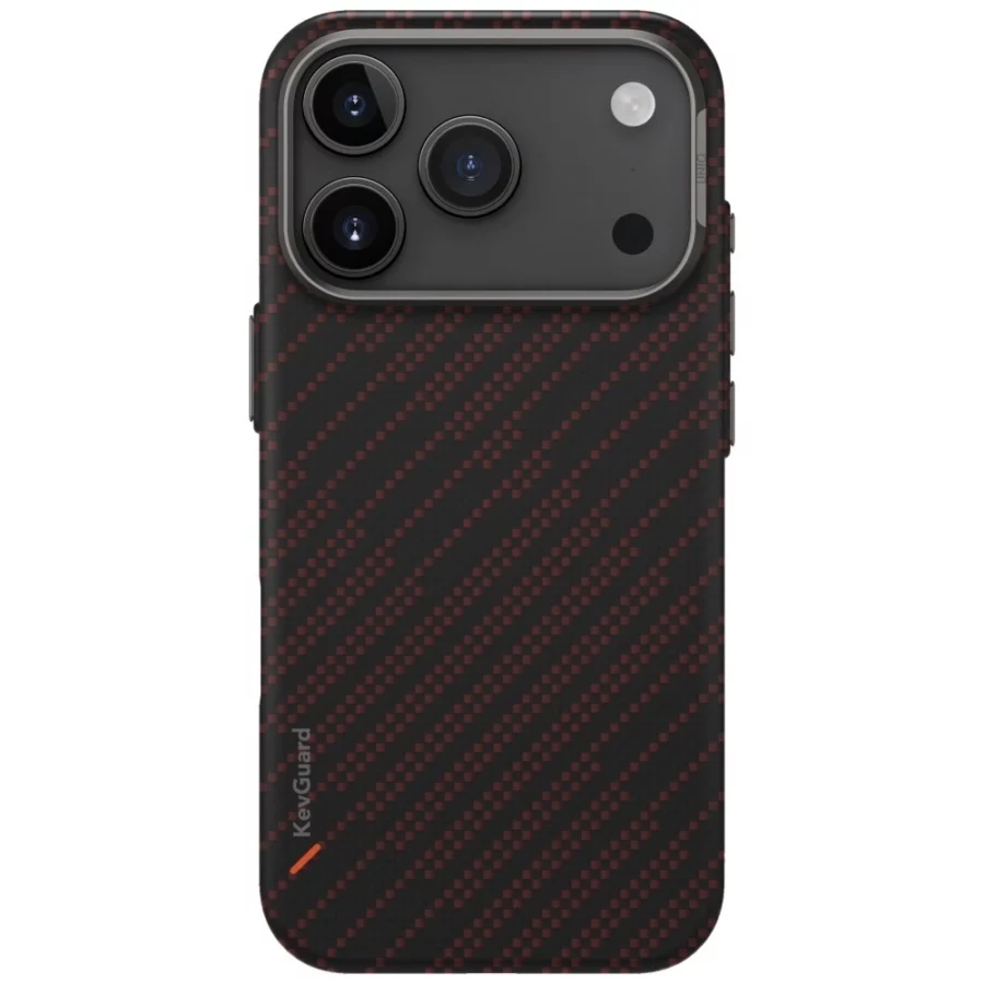 Etui UNIQ Keva EDGE Magclick Charging na iPhone 17 Pro - pomarańczowe