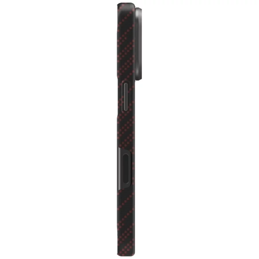 Etui UNIQ Keva EDGE Magclick Charging na iPhone 17 Pro - pomarańczowe