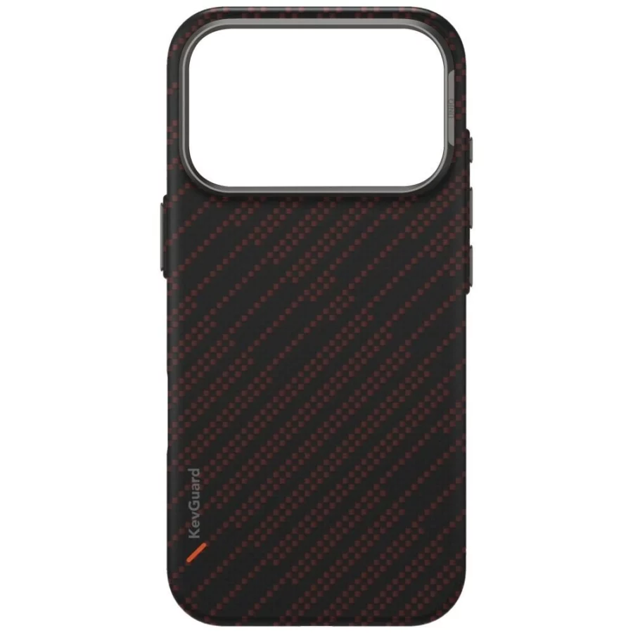 Etui UNIQ Keva EDGE Magclick Charging na iPhone 17 Pro - pomarańczowe