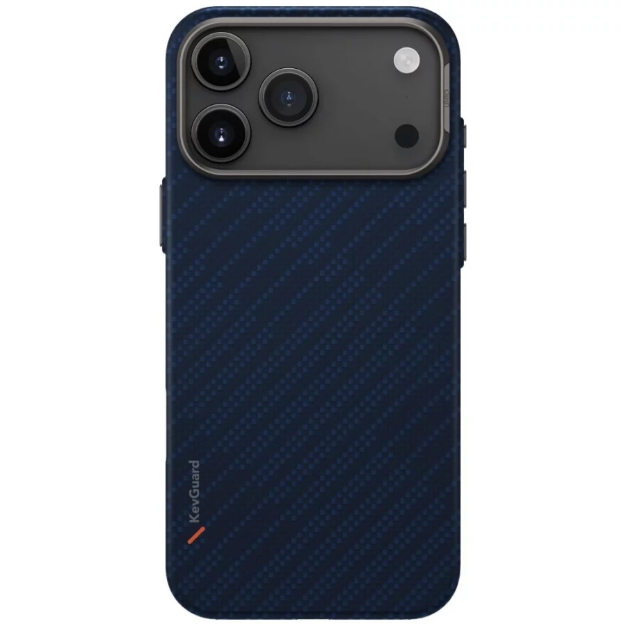 Etui UNIQ Keva EDGE Magclick Charging na iPhone 17 Pro Max - niebieskie
