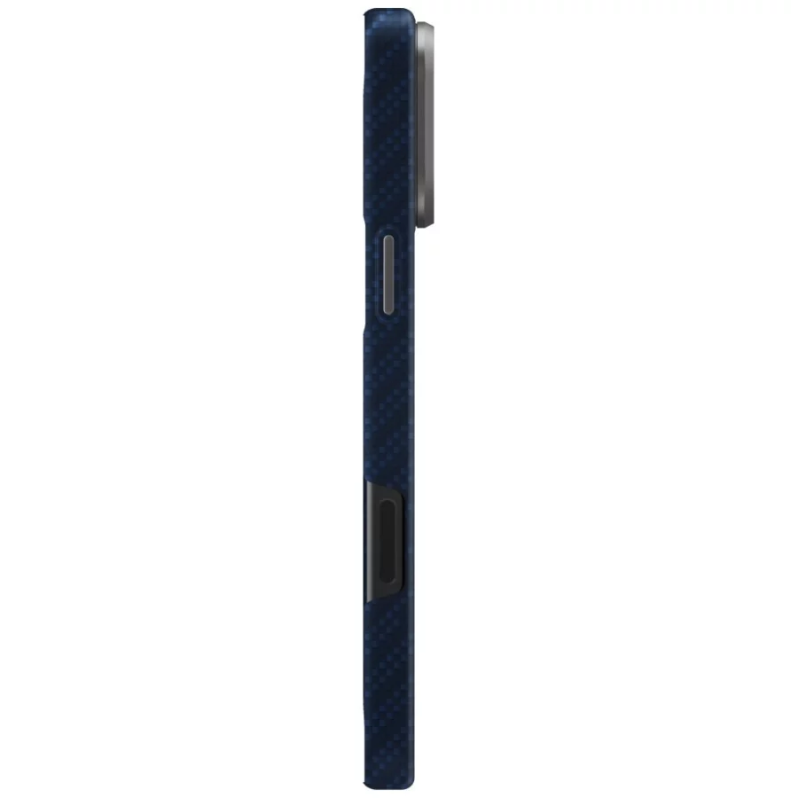 Etui UNIQ Keva EDGE Magclick Charging na iPhone 17 Pro Max - niebieskie