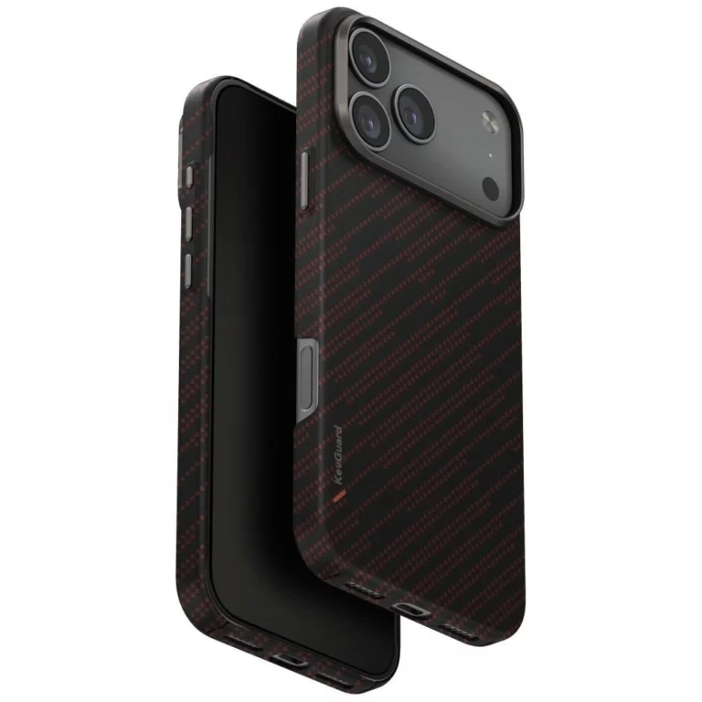 Etui UNIQ Keva EDGE Magclick Charging na iPhone 17 Pro Max - pomarańczowe