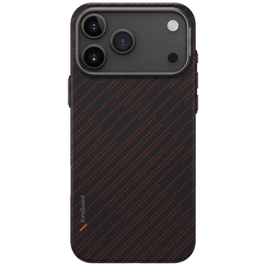 Etui UNIQ Keva EDGE Magclick Charging na iPhone 17 Pro Max - pomarańczowe
