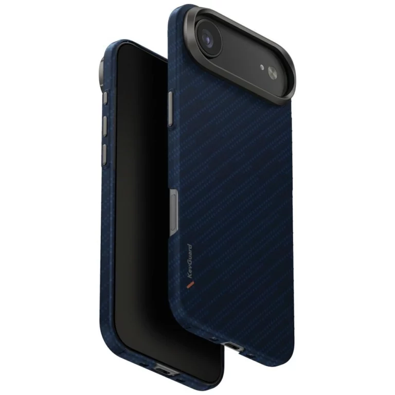 Etui UNIQ Keva EDGE Magclick Charging na iPhone Air - niebieskie