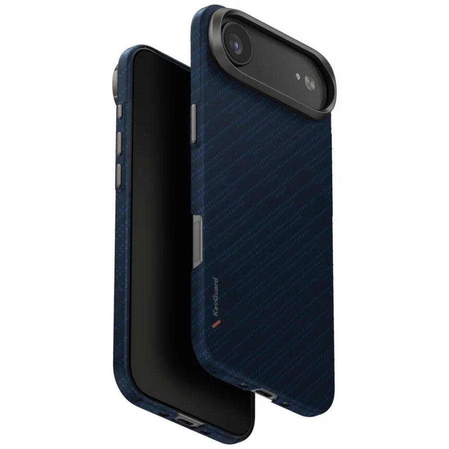 Etui UNIQ Keva EDGE Magclick Charging na iPhone Air - niebieskie