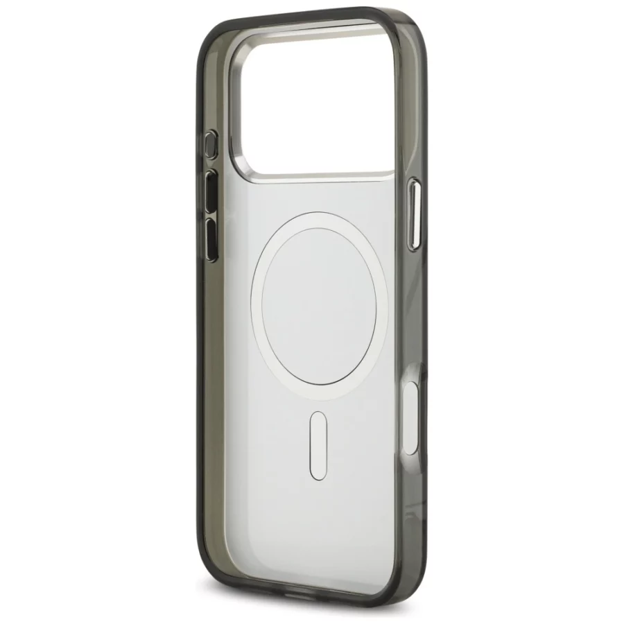 Etui Karl Lagerfeld IML Aquarelle Karl & Choupette & Logo MagSafe na iPhone 17 Pro - czarne