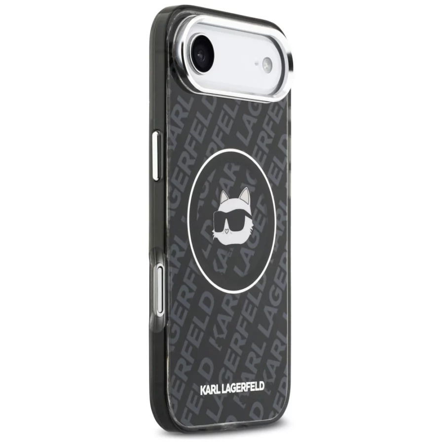 Etui Karl Lagerfeld IML Choupette Head Logo MagSafe na iPhone Air - czarne