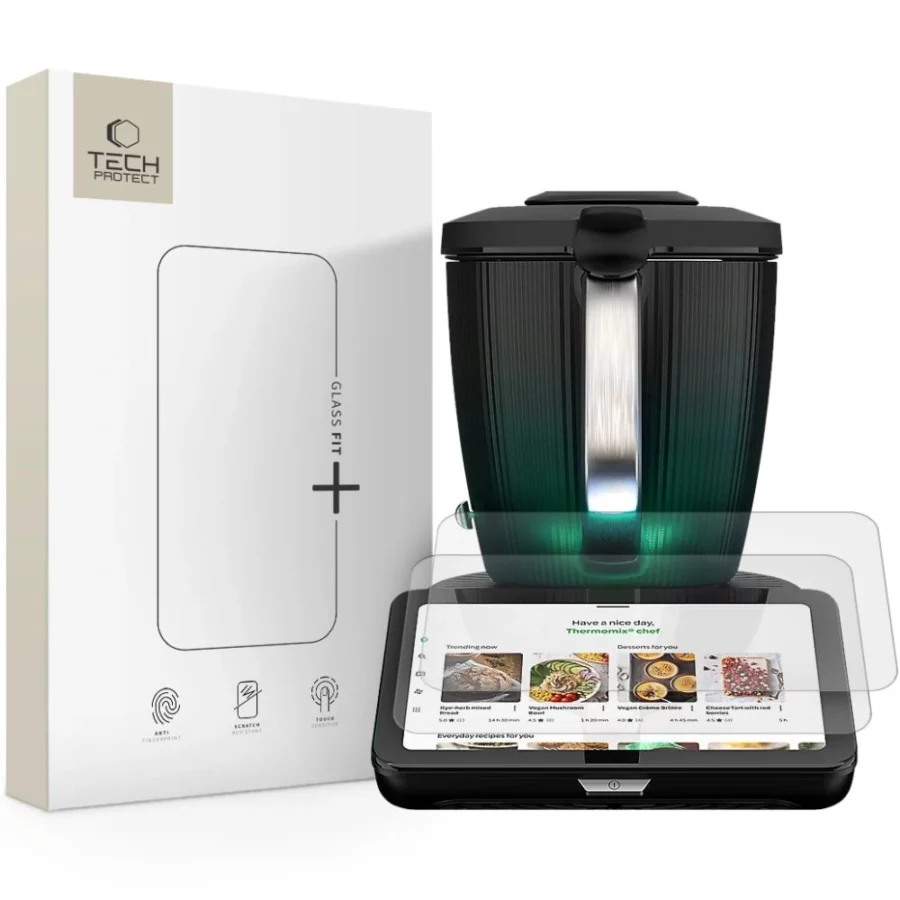 Szkło hartowane Tech-Protect Glass Fit+ 2-pack na Thermomix TM7