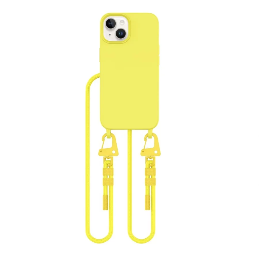 Etui Tech-Protect Magnecklace MagSafe na iPhone 15 - żółte