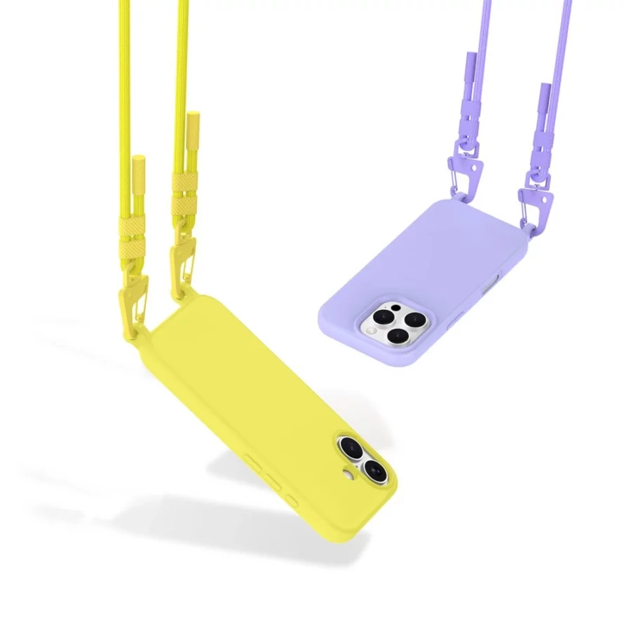 Etui Tech-Protect Magnecklace MagSafe na iPhone 15 - żółte
