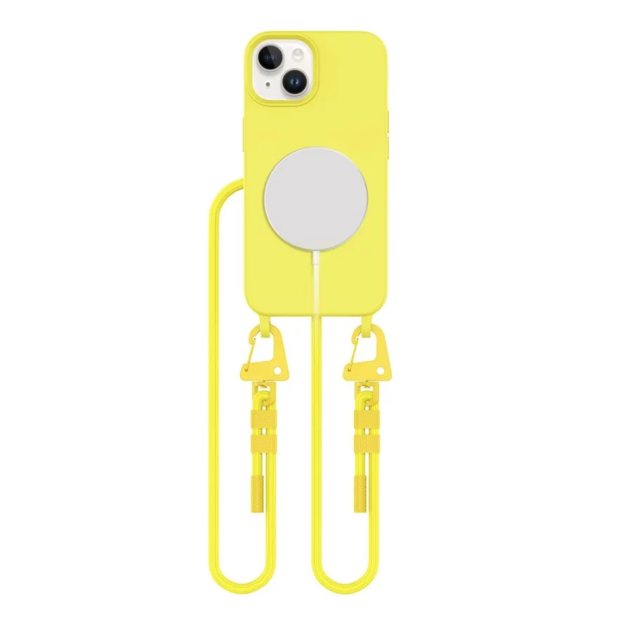 Etui Tech-Protect Magnecklace MagSafe na iPhone 14 - żółte