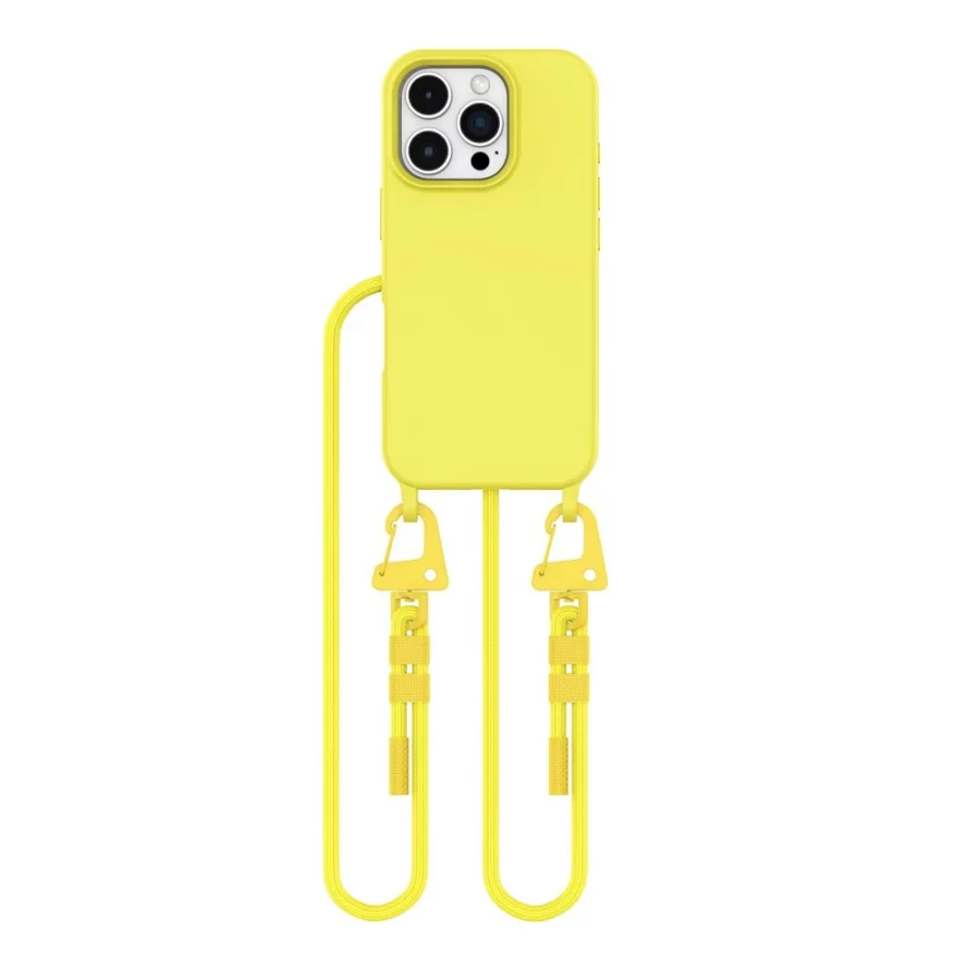 Etui Tech-Protect Magnecklace MagSafe na iPhone 16 Pro - żółte
