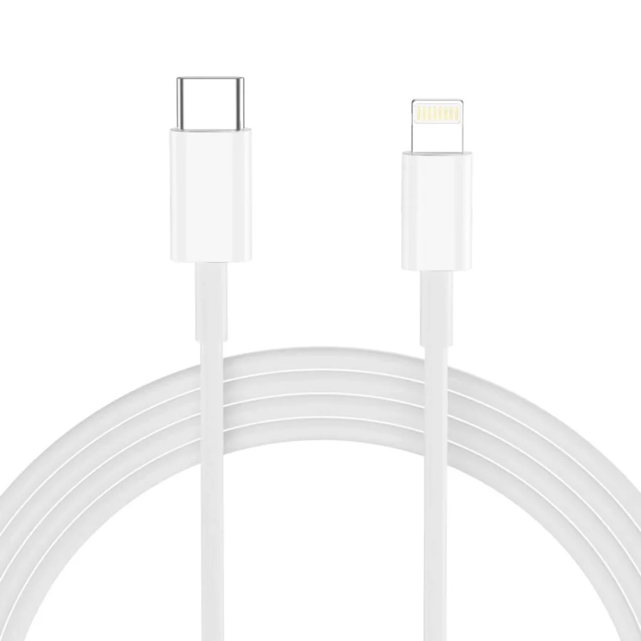 Ładowarka sieciowa Tech-Protect NC20W z kablem USB-C / Lighting 100 cm - biała