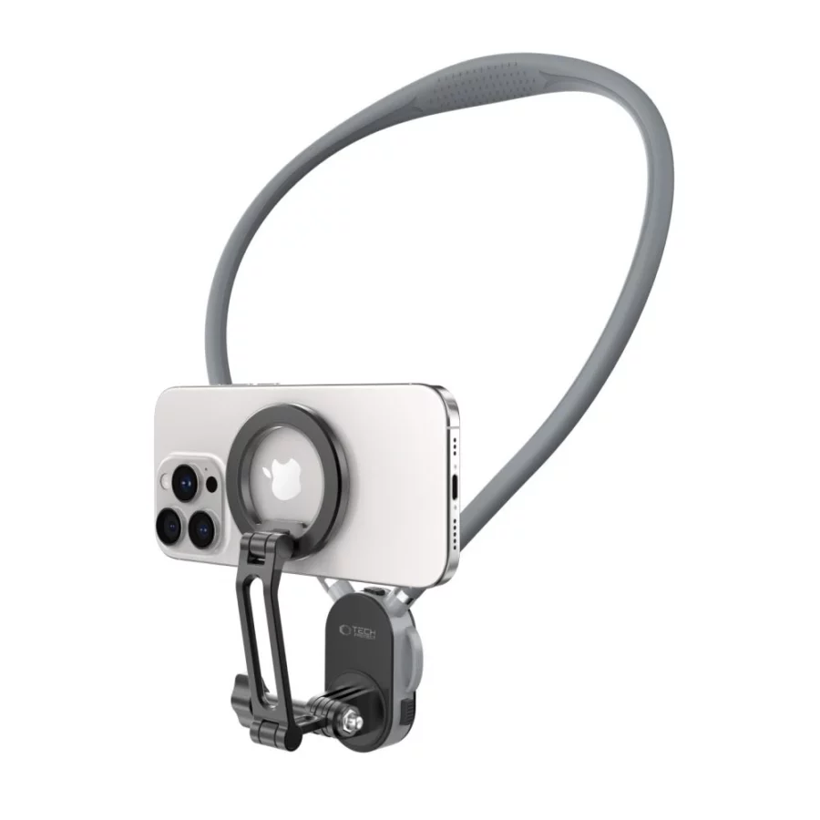 Uchwyt Tech-Protect AC200 Magnetic MagSafe na telefon, GoPro, DJI - szary