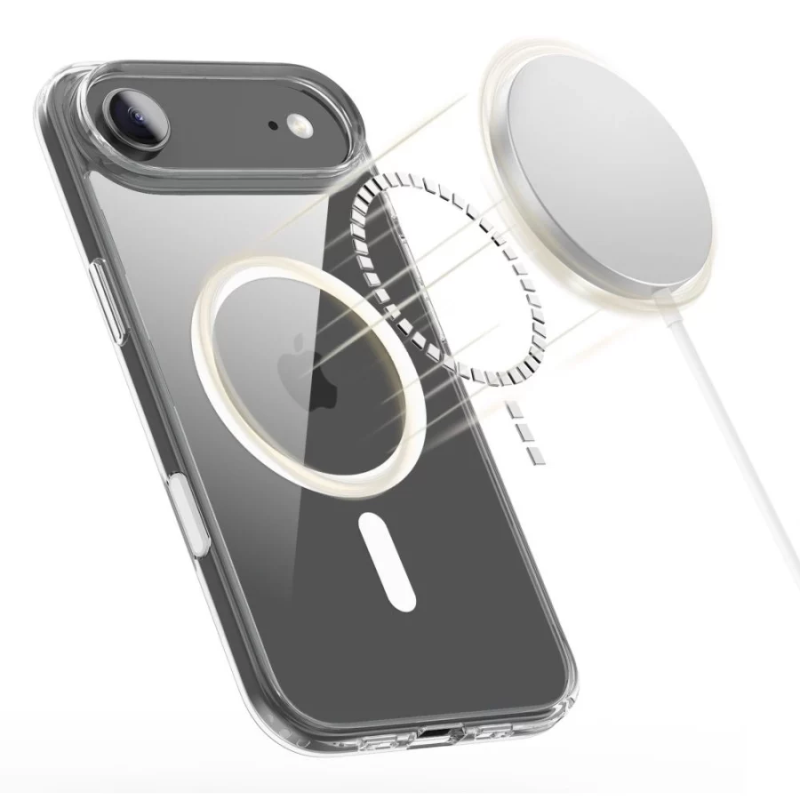Etui Tech-Protect Flexair Hybrid CC MagSafe na iPhone Air - przezroczyste