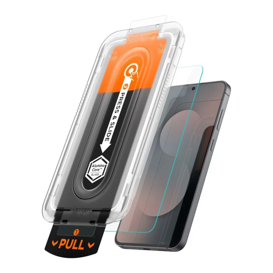 Szkło hartowane Spigen Glas.tR "EZ Fit Pro" 2-pack na Samsung Galaxy S25 FE