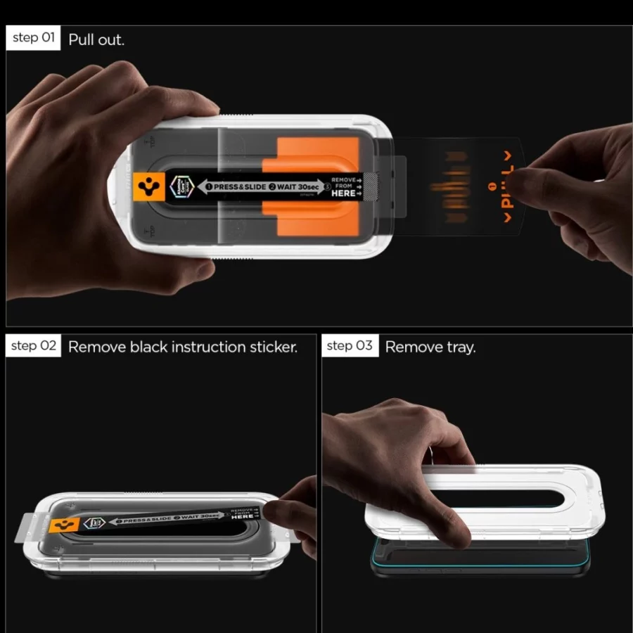 Szkło hartowane Spigen Glas.Tr "EZ FIT PRO" HD na Samsung Galaxy S25 FE