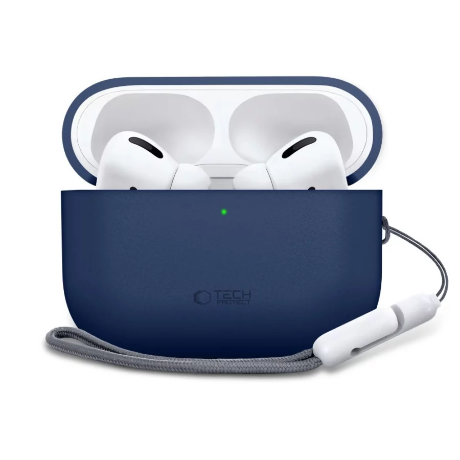 Etui Tech-Protect Silicone na AirPods Pro 3 - granatowe