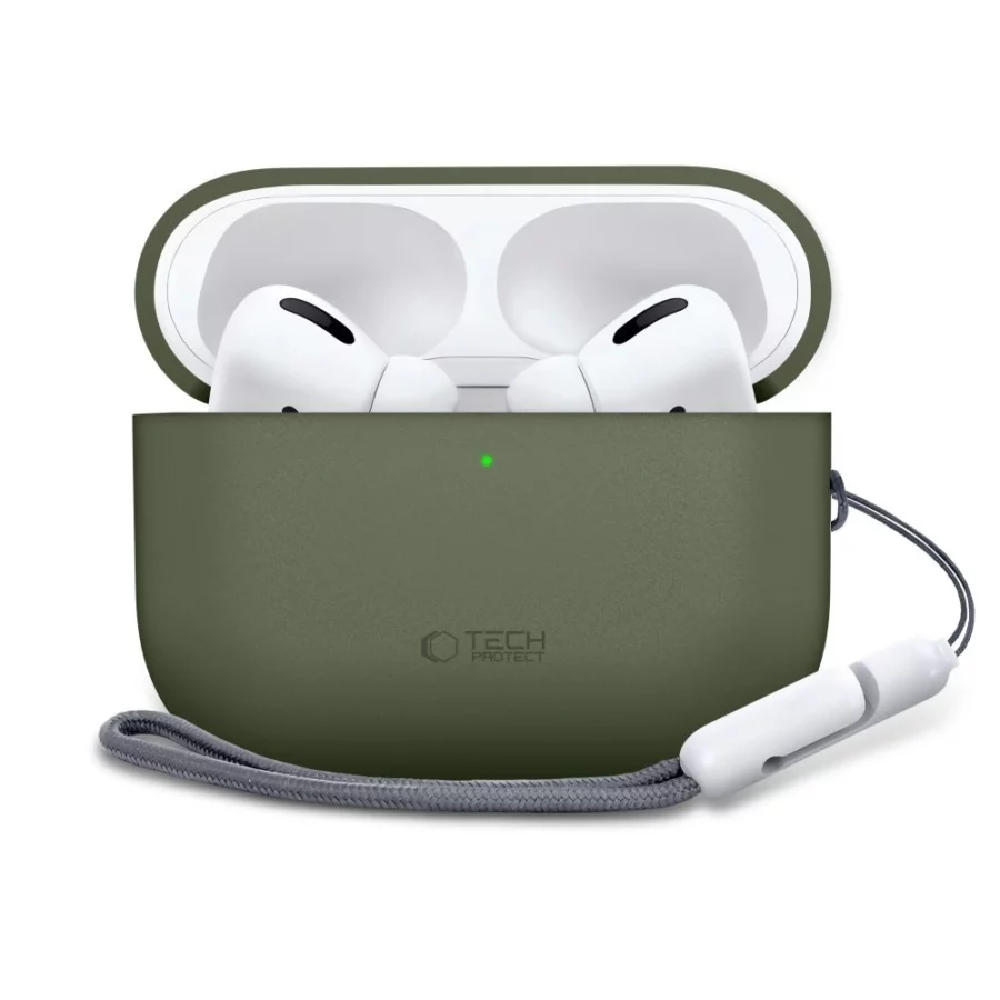 Etui Tech-Protect Silicone na AirPods Pro 3 - zielone
