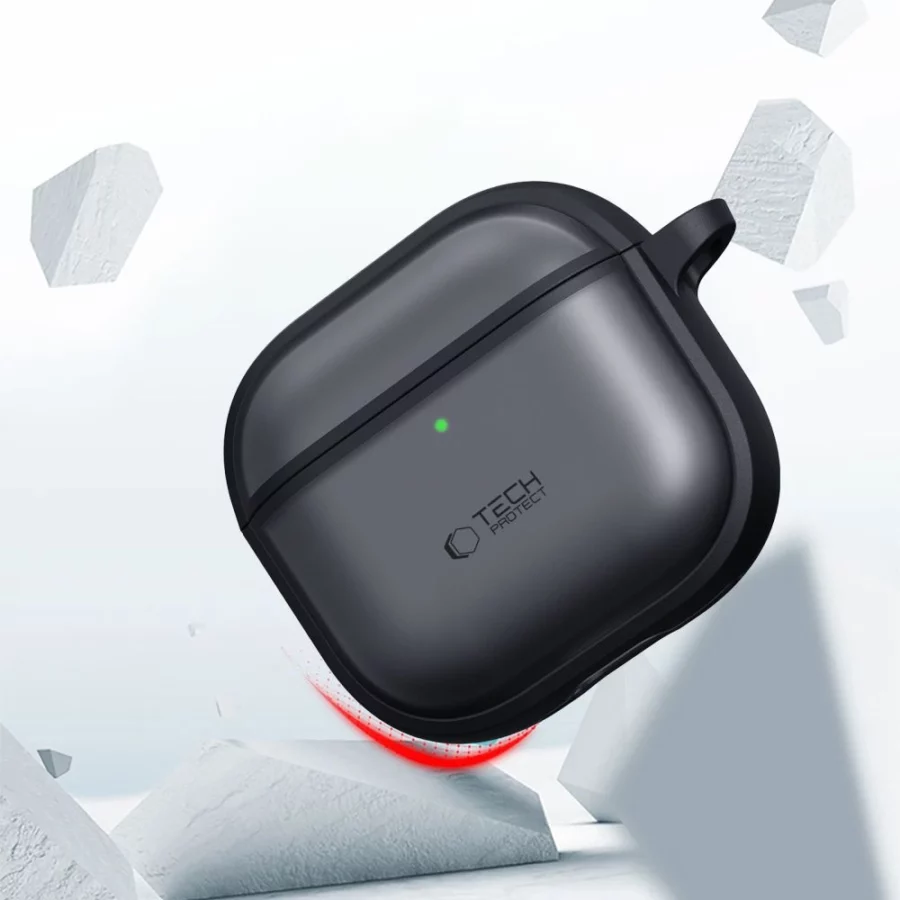 Etui Tech-Protect Silicone na AirPods Pro 3 - czarne matowe