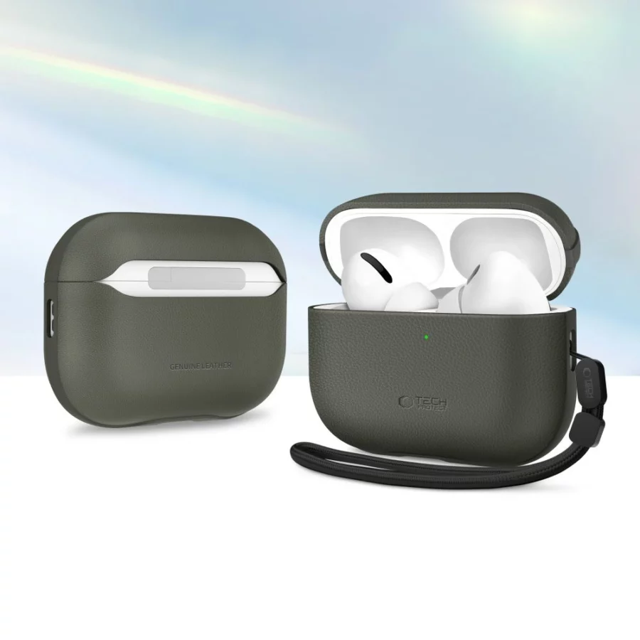 Etui Tech-Protect NaturalFit na AirPods Pro 3 - zielone