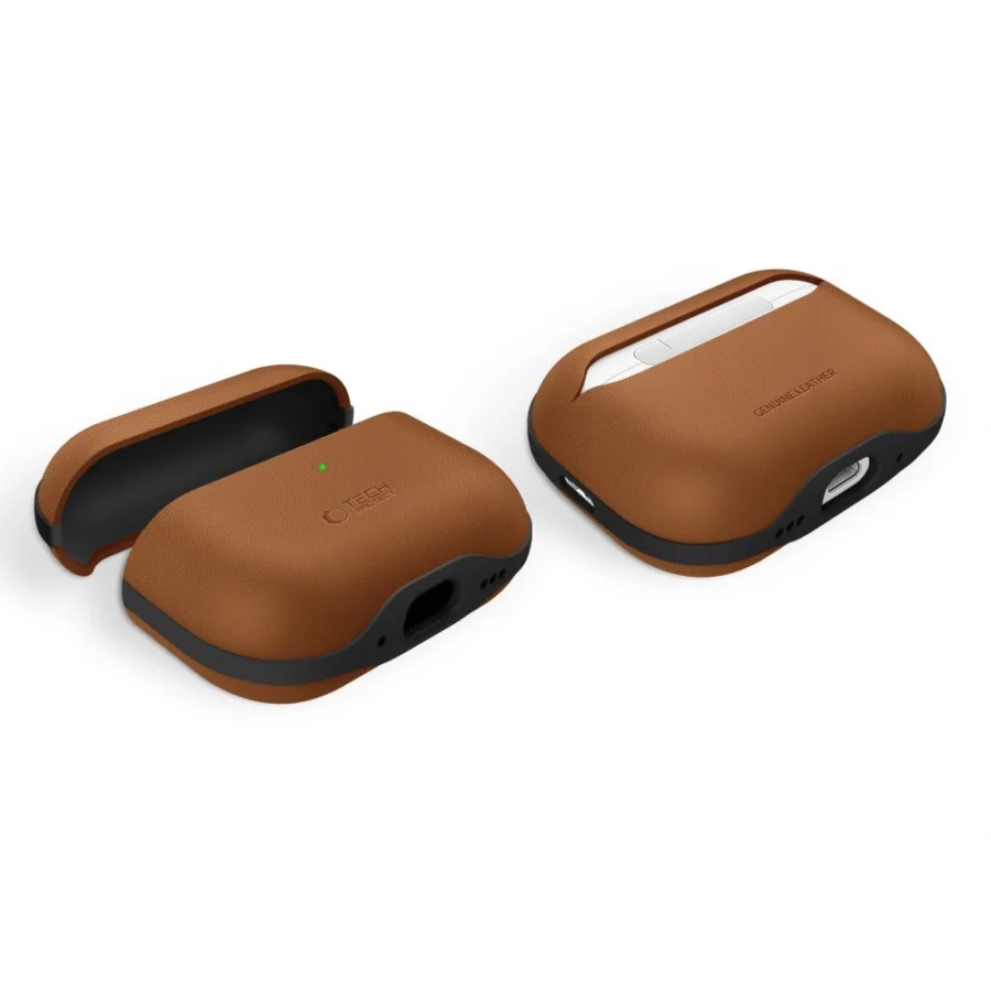 Etui Tech-Protect NaturalFit na AirPods Pro 3 - brązowe