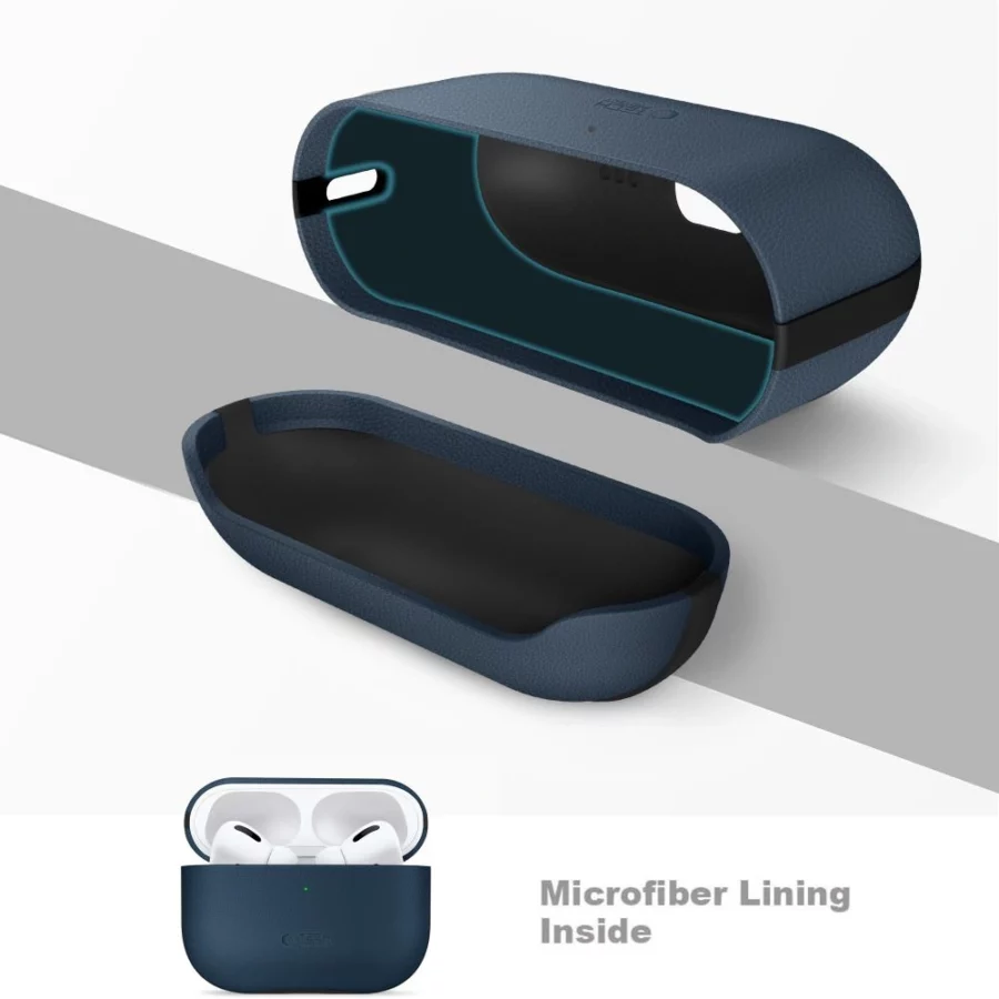 Etui Tech-Protect NaturalFit na AirPods Pro 3 - granatowe