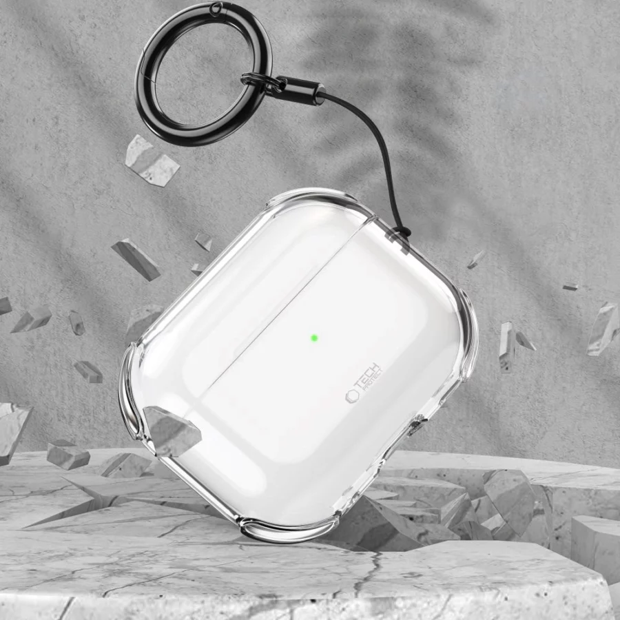 Etui Tech-Protect Bounce na AirPods Pro 3 - przezroczyste