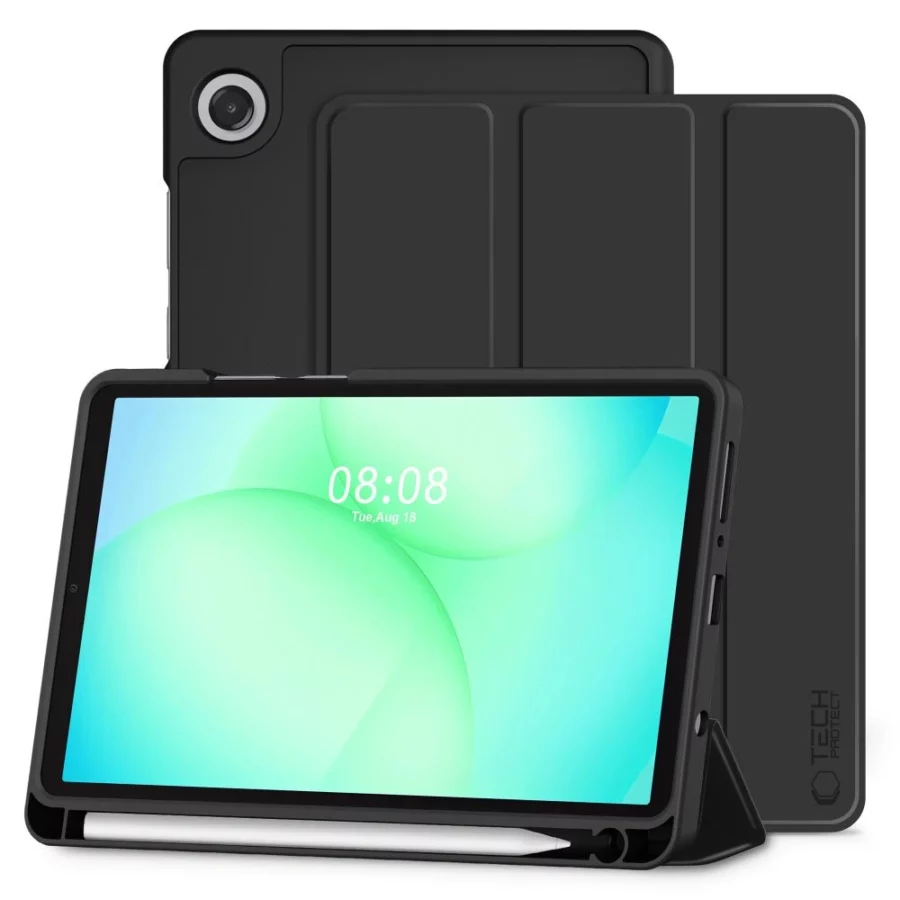 Etui TechProtect SmartCase Pen na Samsung Galaxy Tab A9 / A11 8.7 X110 / X115 / X133 / X135 - czarne