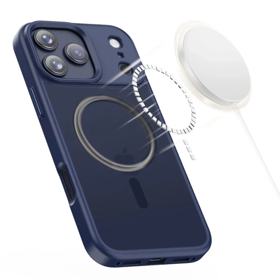 Etui Tech-Protect MagMat MagSafe na iPhone 17 Pro - granatowe