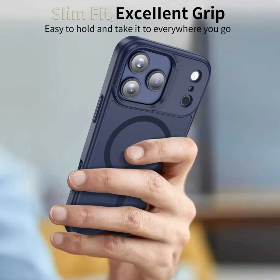 Etui Tech-Protect MagMat MagSafe na iPhone 17 Pro - granatowe