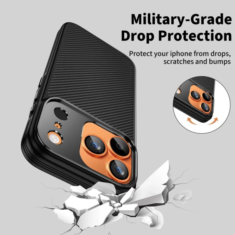 Etui Tech-Protect Kevlar Aramid MagSafe na iPhone 17 Pro - czarne