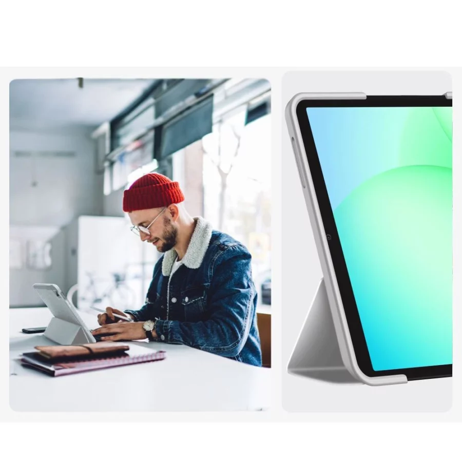 Etui TechProtect SmartCase na Samsung Galaxy Tab A9 / A11 8.7 X110 / X115 / X133 / X135 - szare