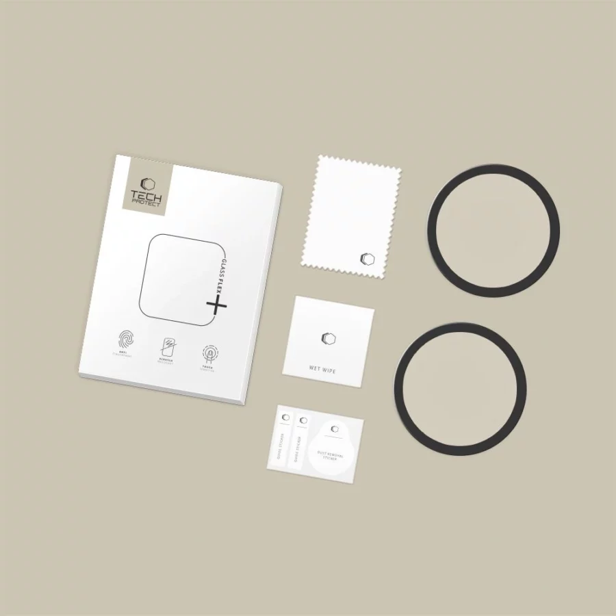 Szkło Tech-Protect Glass Flex+ 2-pack na Garmin Venu 4 41 mm - czarne