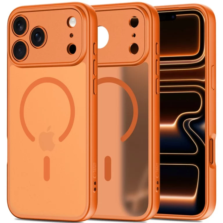 Etui Tech-Protect BasicMag MagSafe na iPhone 17 Pro - pomarańczowe