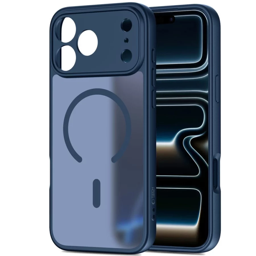Etui Tech-Protect BasicMag MagSafe na iPhone 17 Pro - granatowe